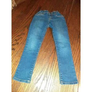 Girls 6 Childrens Place Super Skinny Adjustable Elastic Waist Denim Blue Jeans